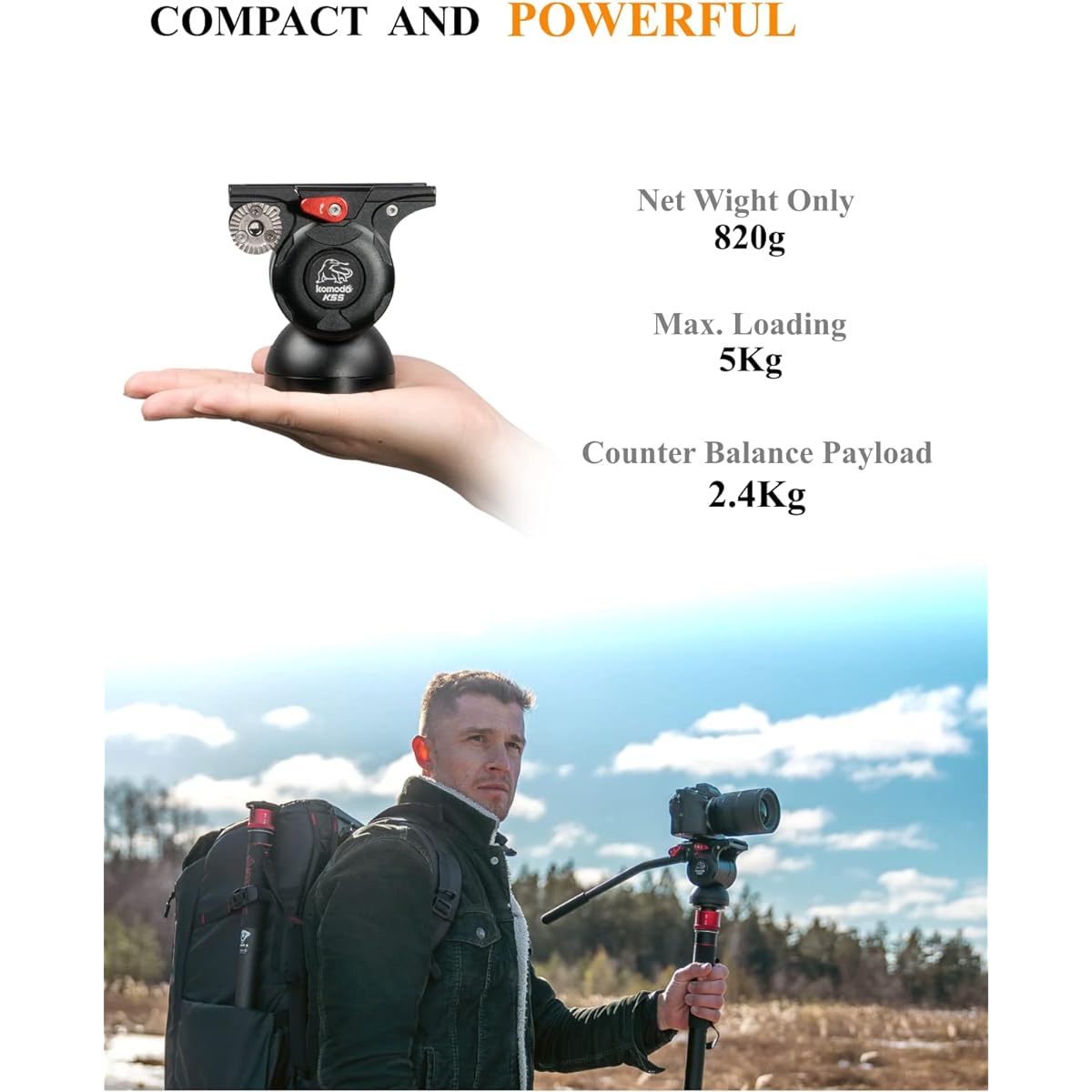 IFOOTAGE Komodo K5S fluid head