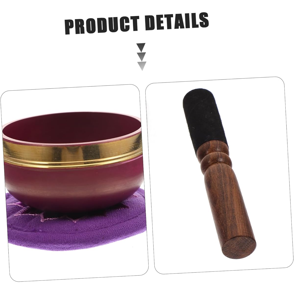 VICASKY Set of 5 Buddha Sound Bowls Meditation Bowl Accessories Ring Accessories Sound Bowl Buddha Singing Bowl Cushion Singing Bowl Holder Singing Bowl Male