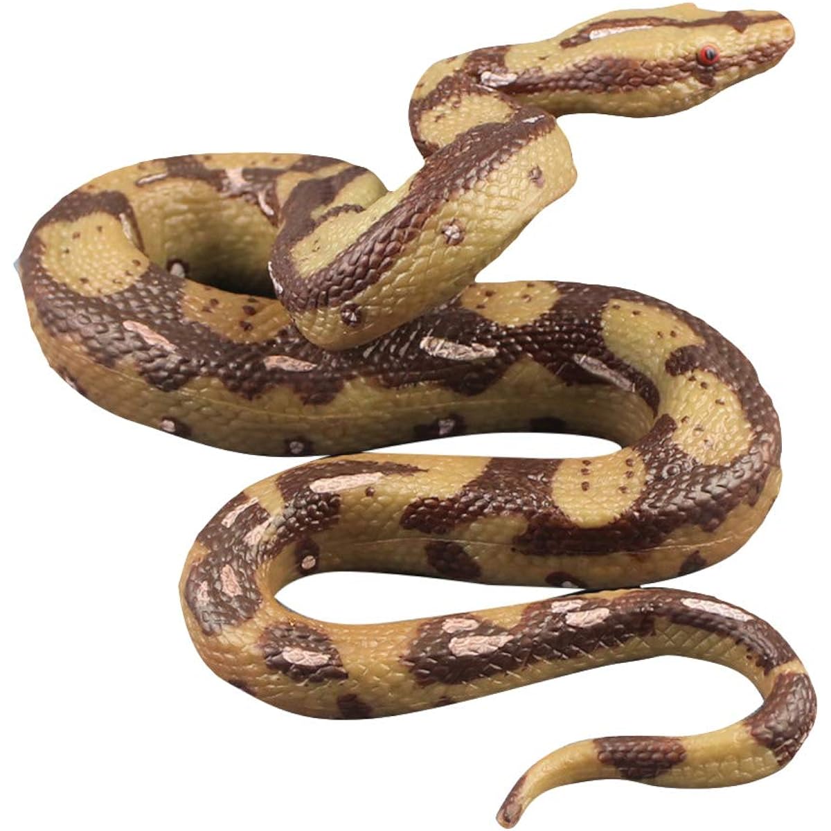 Ipetboom 1pc Fake Snake for Adults Rubber Snake Keep Birds Away Snake Toy Prank Props Simulation Python Model April Fool's Day Halloween Party Supplies