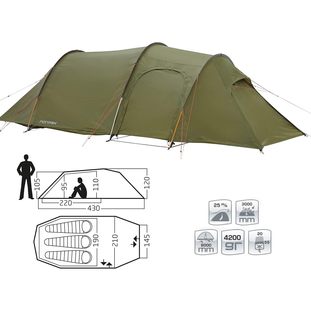 NORDISK camping tent dome type OPPLAND