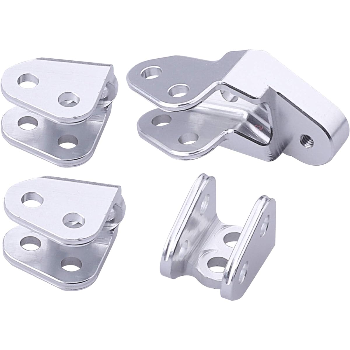 Hobbypark Aluminum Lower Link Mount Set for Axles Compatible with Redcat Gen8 Upgrade RER11337 RER11414 (Silver)