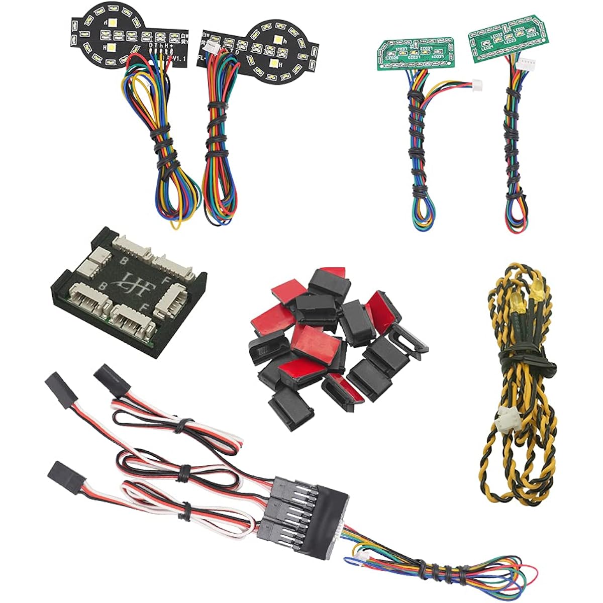 OGRC RC LED Light Kit Running Light/Steering/Brake/Reverse/High/Low Beam/Reverse Light Smart Simulation Car Lights for Traxxas TRX4 2021 Bronco Pro 1/10 Scale Crawler Car