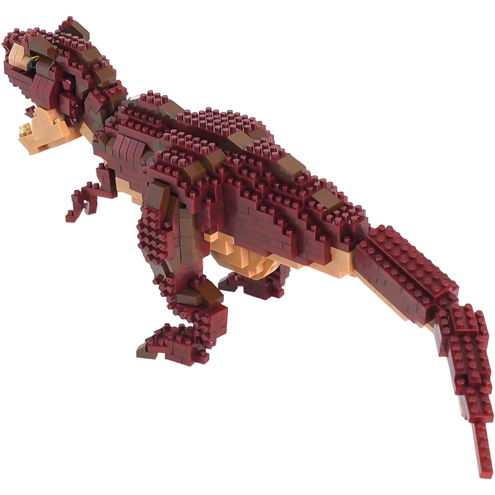 Nanoblock Dinosaur Deluxe Edition Tyrannosaurus Rex & Tyrannosaurus Skeleton Model Set of 2 A004