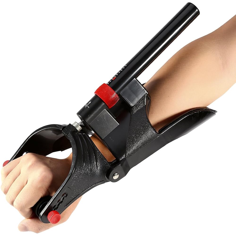 Wrist Strength Training Muscle Training Power Arm Adjustable Resistance Comfortable Perfect for Home and Gym Unisex Black