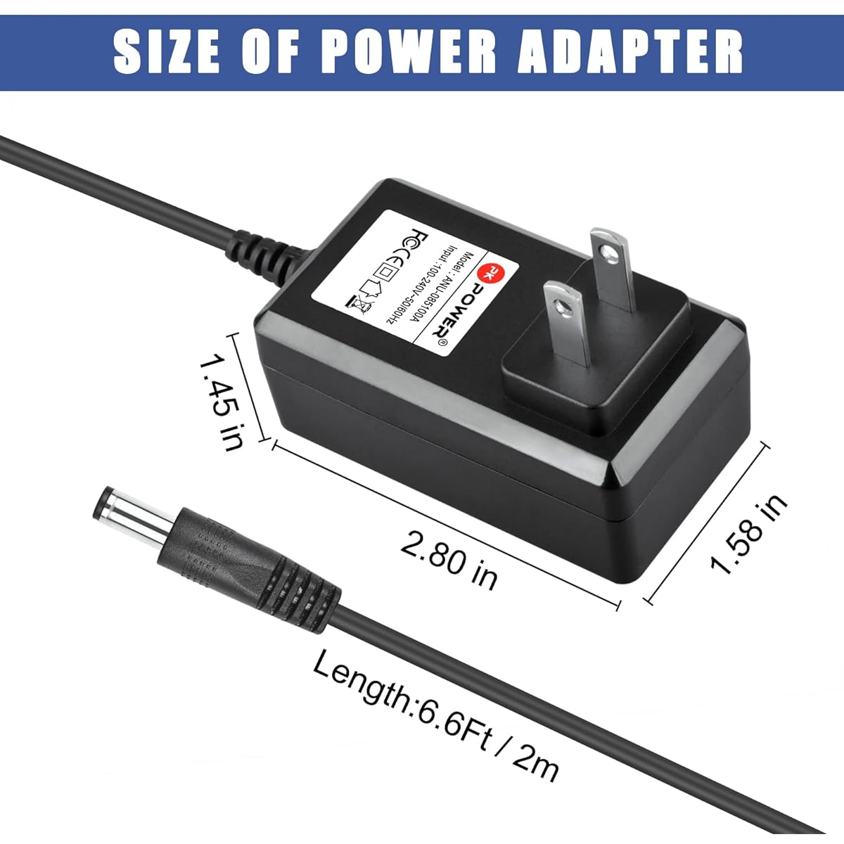 PKPOWER AC Adapter for Yamaha YDP-131 YDP-213 YDP-S30 YDP-140 YDP-141 YDP-142 YDP142 YDP-S31 Keyboard Power Supply Williams Allegro 1 2 Legato 88 Key Digital Piano Wall Home Charger