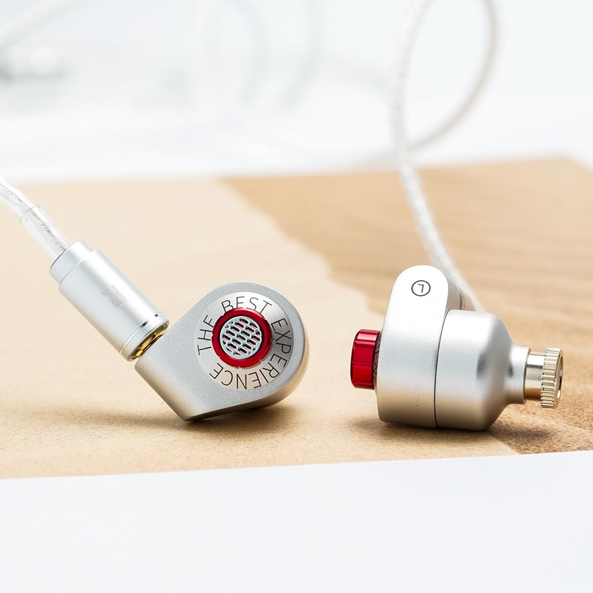 HiFiGo BGVP P05 Single Dynamic Driver In-Ear Monitor 10mm PU + Ceramic DD IEMs In-Ear Earphones with Adjustable Tuning Filter and Replaceable MMCX Cable (3.5mm with Microphone)