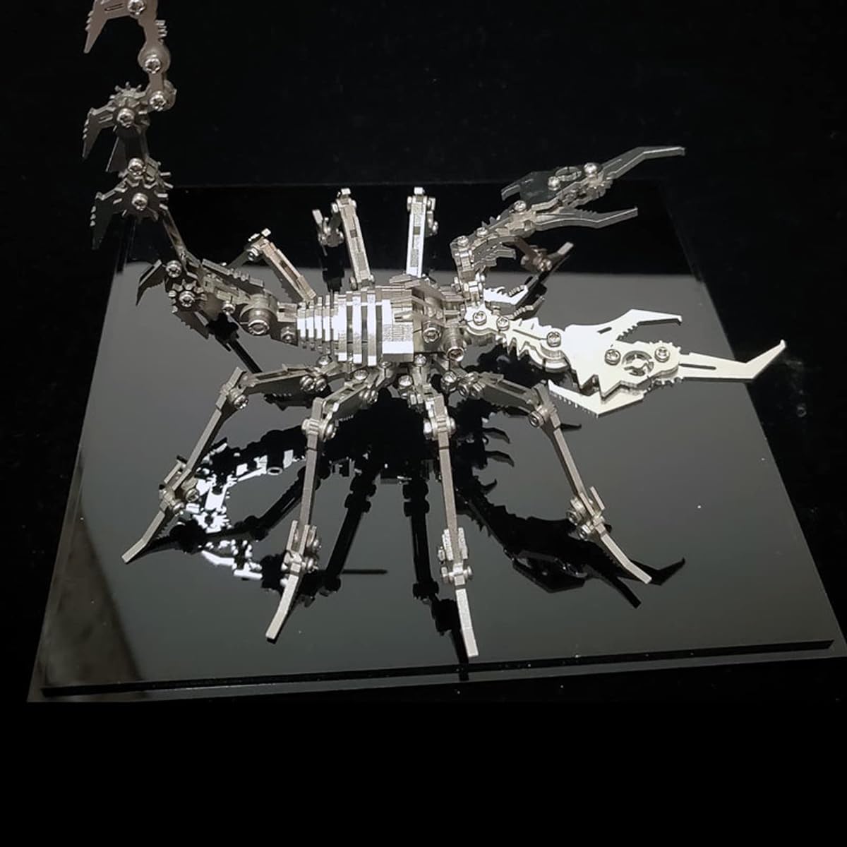KonHaovF 3D Metal Puzzle Scorpion Adult DIY 3D Metal Model Kit Assemble with Tools 3D Desktop Model Kit Assembly Toy for Adults/Teens