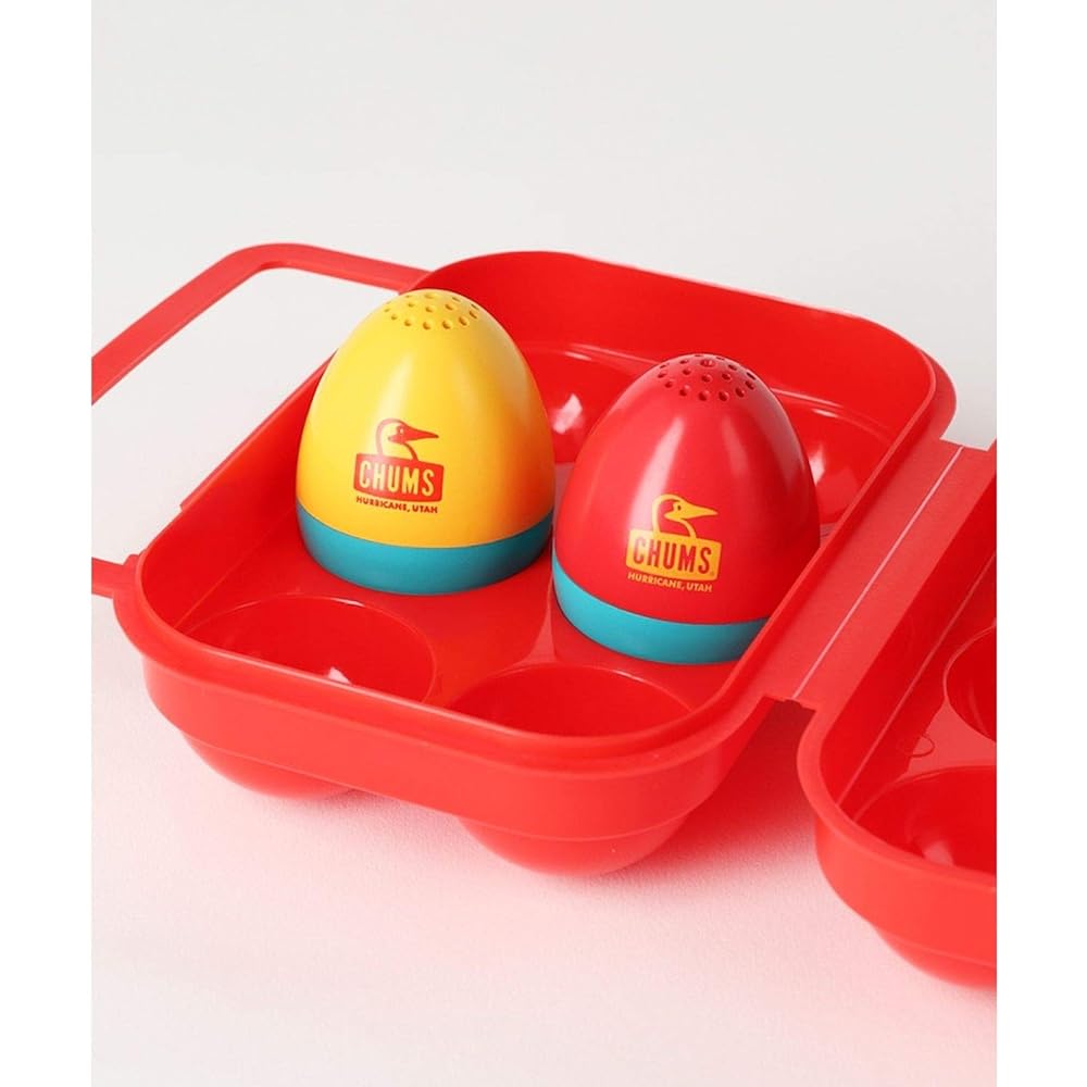 CHUMS Booby Egg Salt & Pepper CH62-1456-0000-00 Egg case: H7.5 x W15 x L11cm, Spice case: H5.5cm (Diameter 4.8cm)