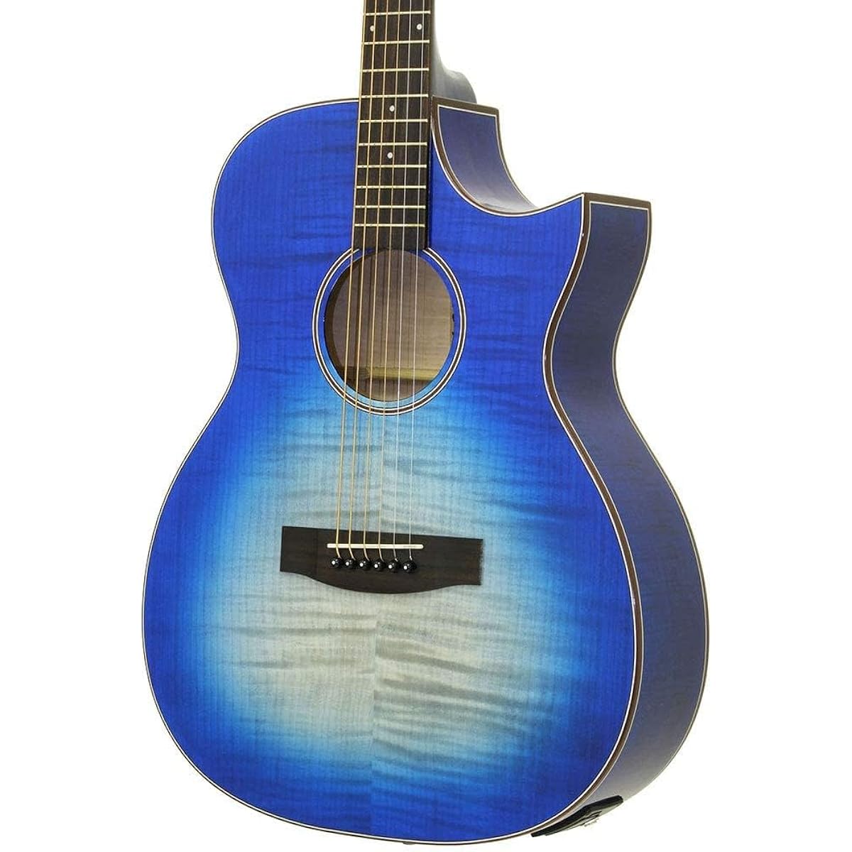 ARIA AF-107CE FMBL Blue Acoustic Guitar Electric Acoustic Aria Dreadnought Flame Maple Blue Outlet