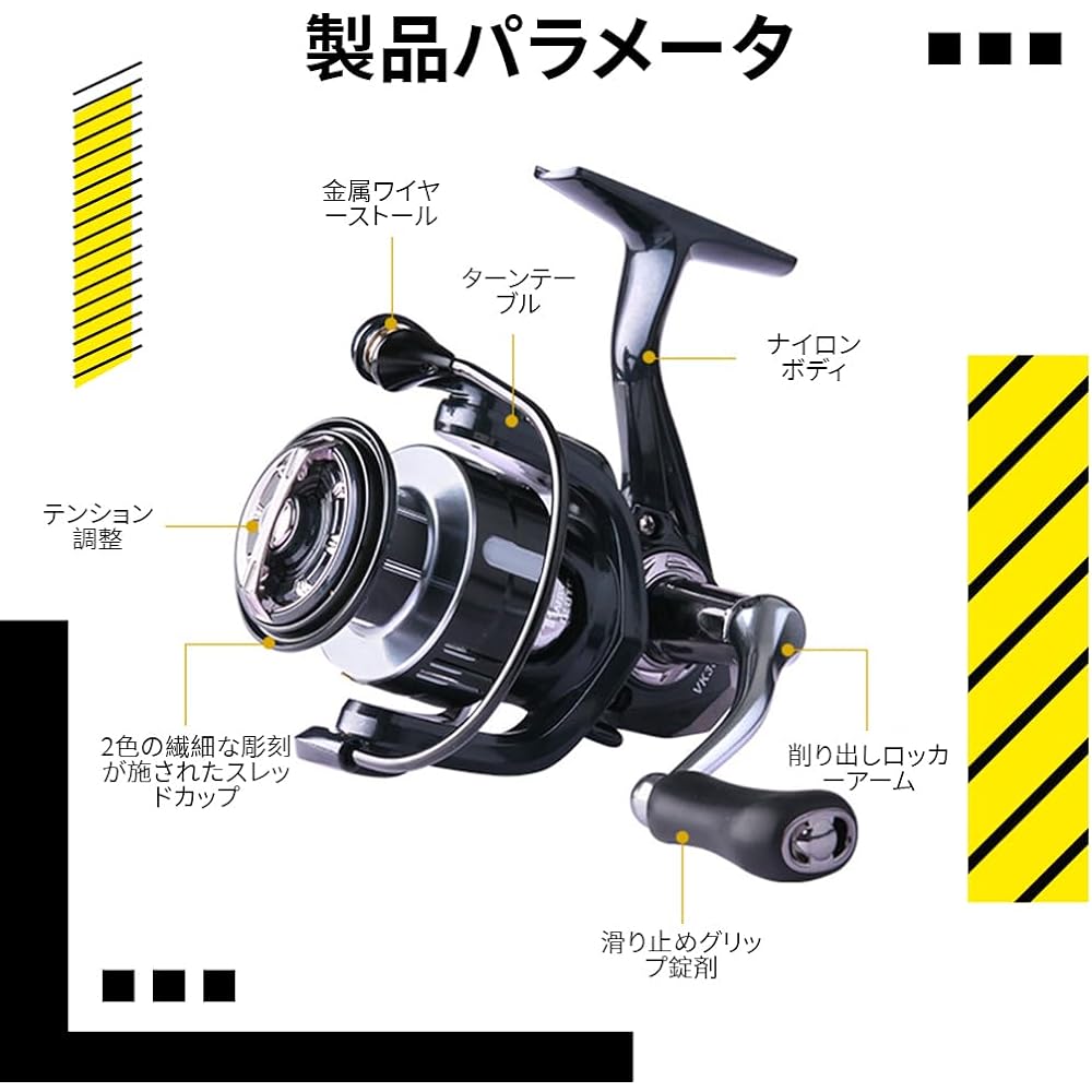 Spinning Reel Sea Fishing Replacement Spool Aluminum Spinning Reel Left and Right Replacement Rod Wheel Lightweight Casting Fishing Freshwater Fishing Sea Fishing Perfect for Beginners