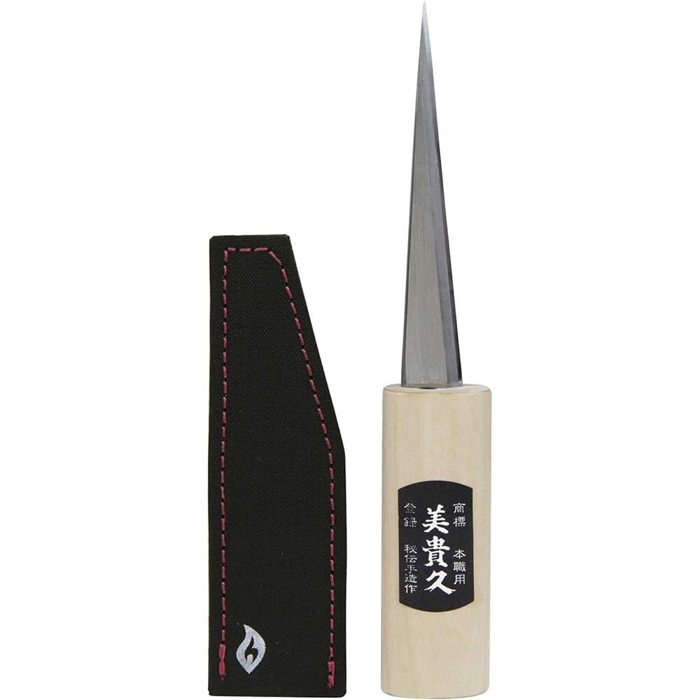 Mikihisa gouging knife with sack 22-135C polished 135mm