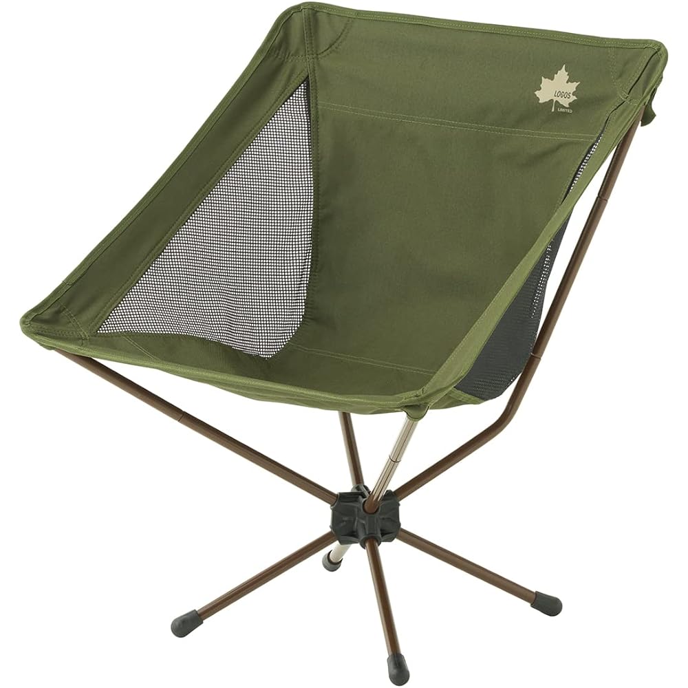 LOGOS Flame Retardant Touring Bucket Chair Plus (2023LIMITED) 73321900 Green Size: (approx.) Width 58 x Depth 58 x Height 71cm