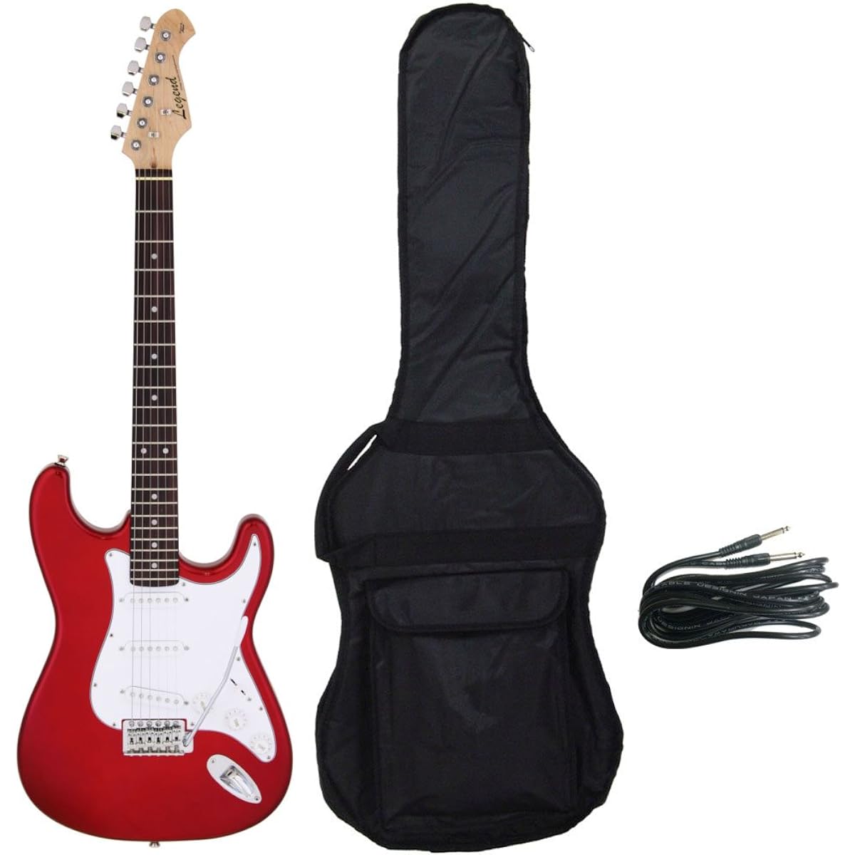 [With case] Legend LST-Z CA (Candy Apple Red) Stratocaster electric guitar