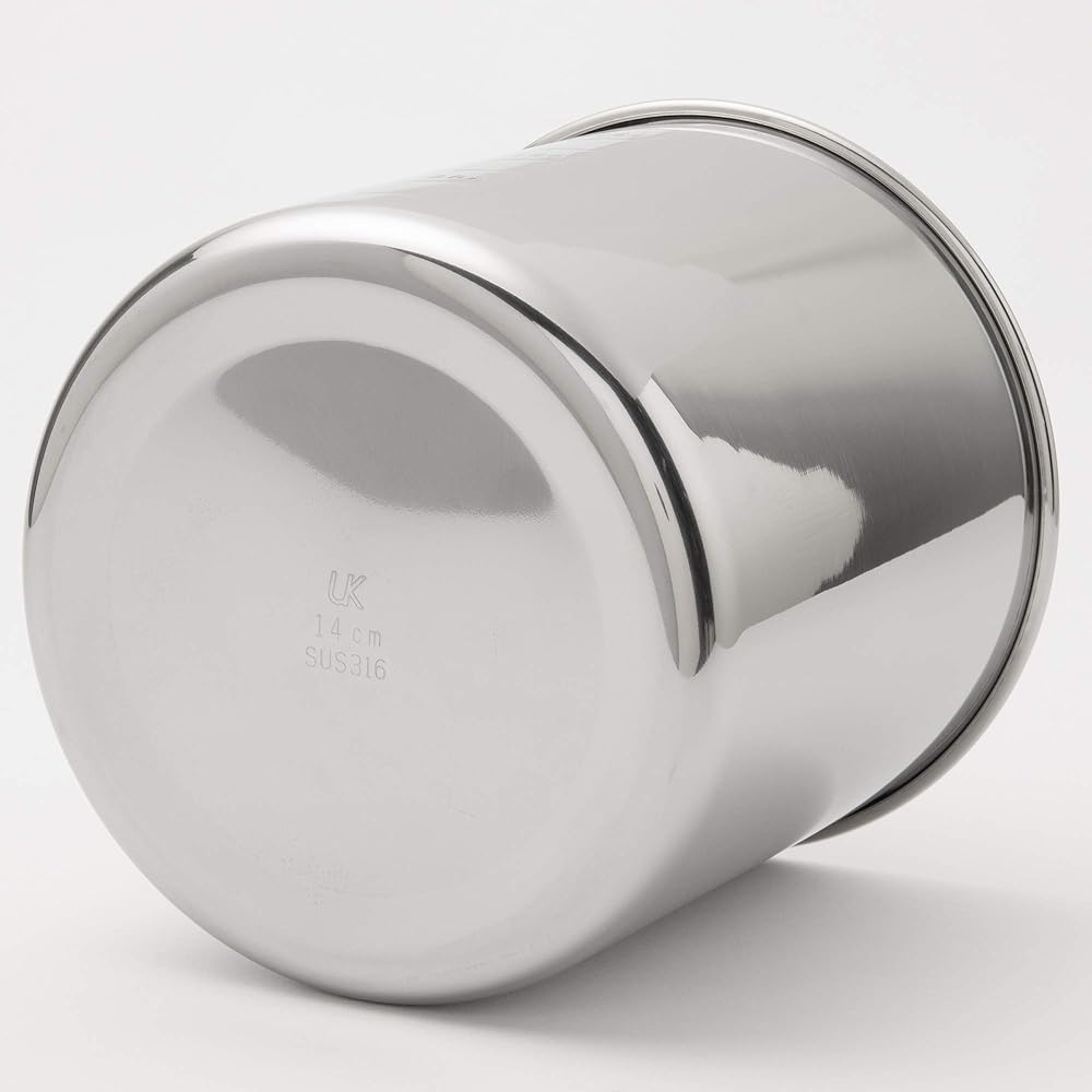 Endo Shoji Commercial Kitchen Pot with Scale 22cm (Hand Included) Molybdenum Stainless Steel AKT7922