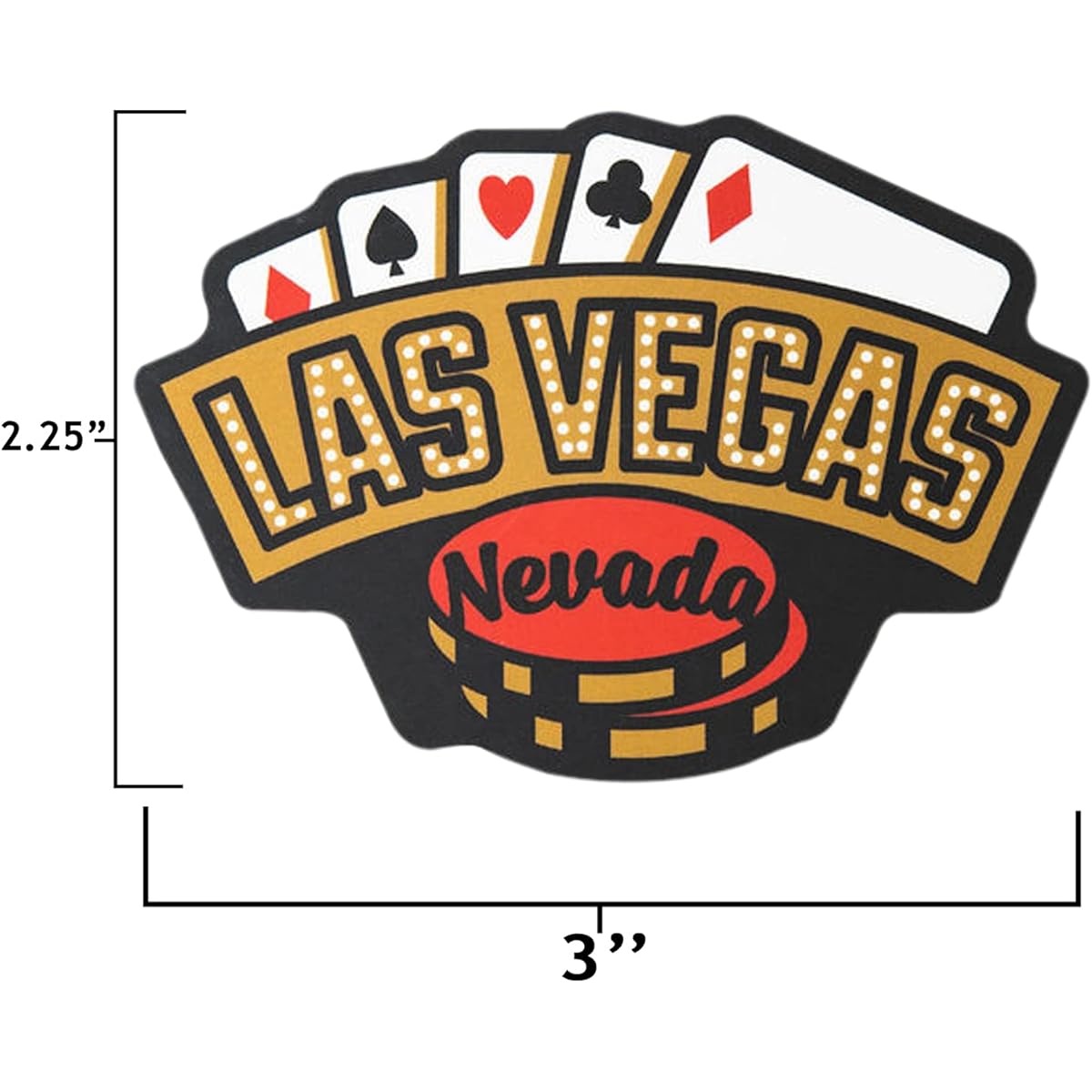 Vagabond Heart Las Vegas Nevada Waterproof Vinyl Sticker