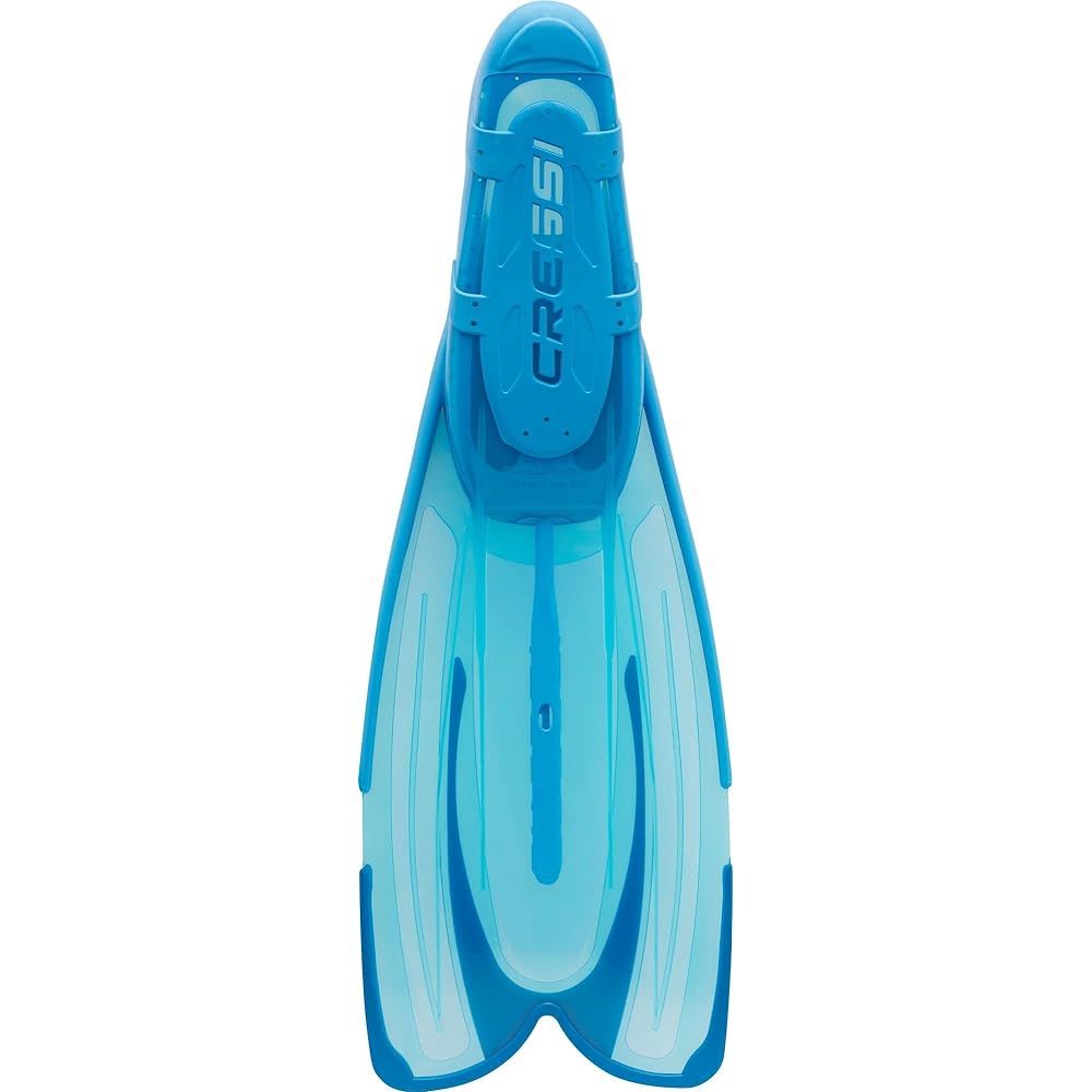 CRESSI Snorkeling Swim Fin [AGUA] Full Foot Long Blade Black [Genuine Product]