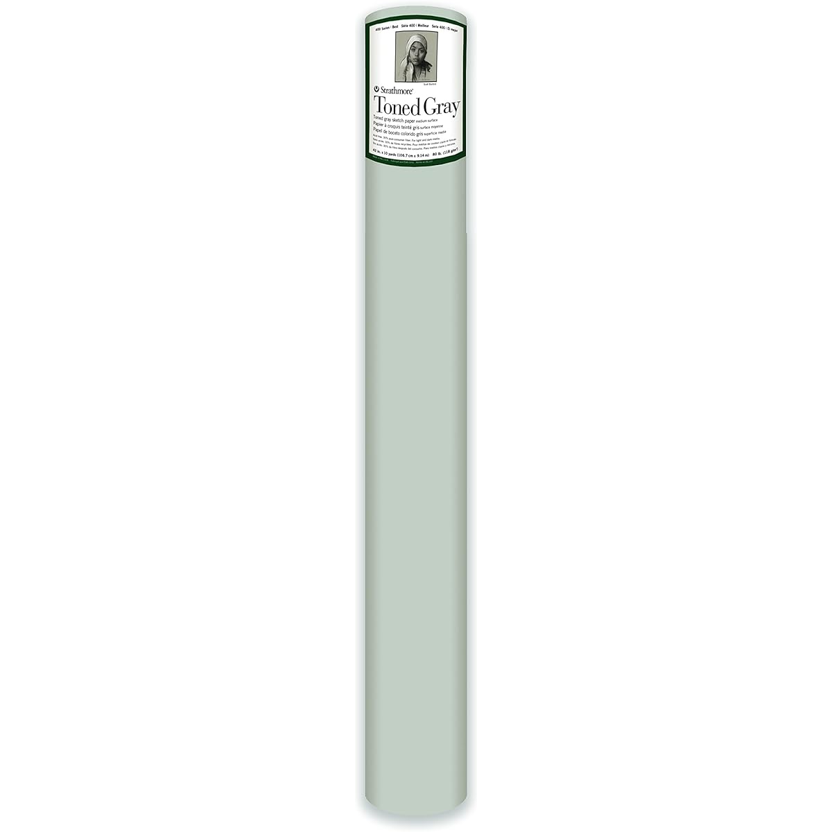 Strathmore Toned Paper Rolls, 42 x 10 yd, Gray by Strathmore