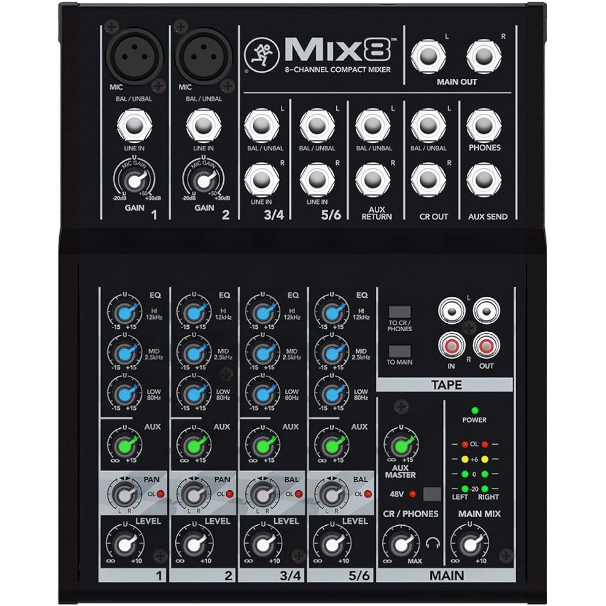 MACKIE Analog Mixer MIX8 Analog Mixer Compact
