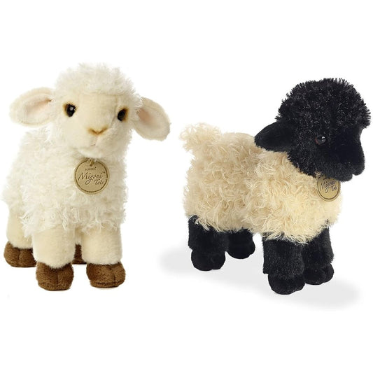 Aurora 7" Miyoni Baby Lamb and 8.5" Suffolk Lamb Bundle