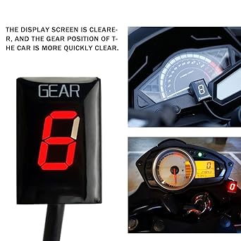 Speed Display Meter Gear Indicator For Kawasaki Z750 Z 750 Z1000 Z 1000 2007 2008 2009 1-6 ECU Speed Display Meter EFI Motorcycle Accessories