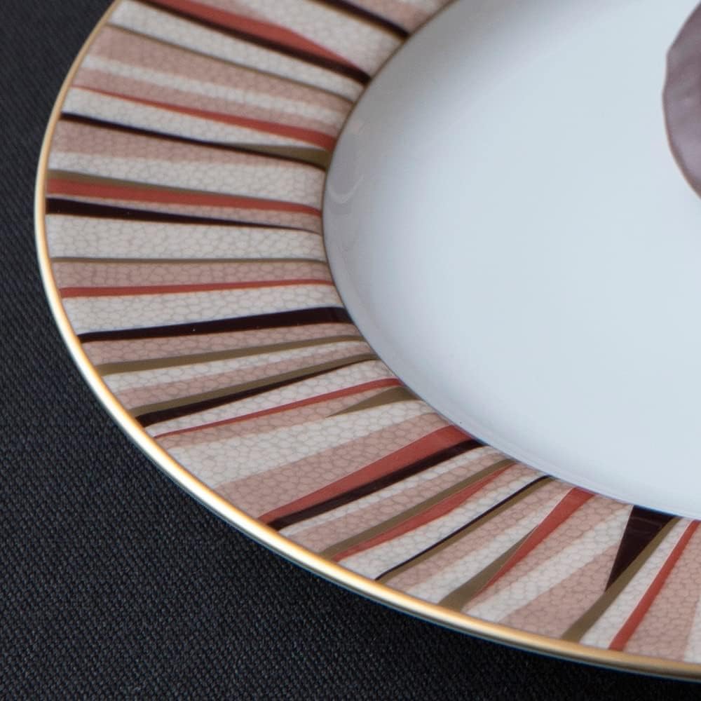 NARUMI Large Plate Brown Diameter 27cm Shagreen Red 52148-1557