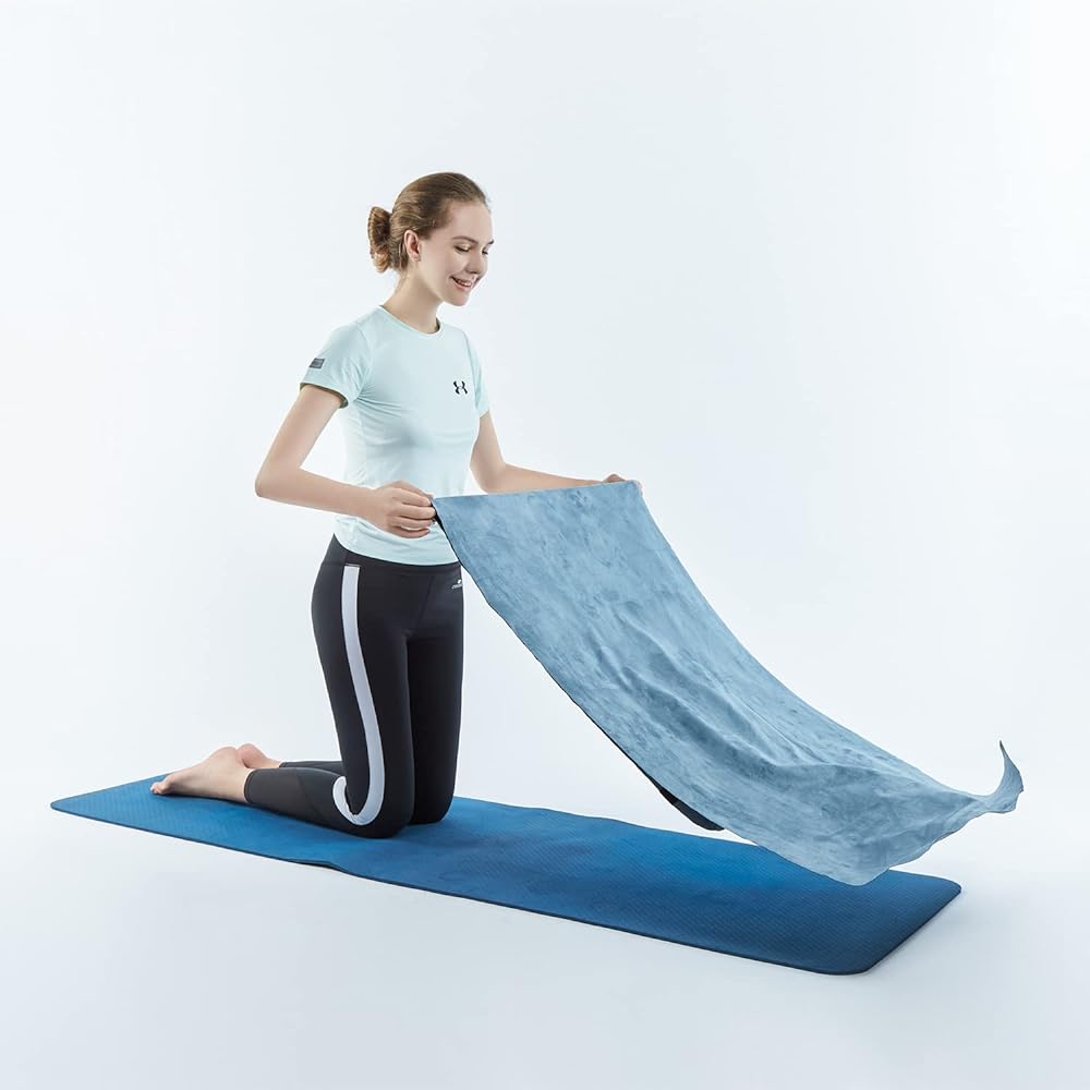 Yoga Towel with Anti-Slip, For Yoga Mats, Perfect for Pilates Meditation Gym, Hot Yoga, Microfiber Yoga Towel, Anti-Slip, 185cm*66cm