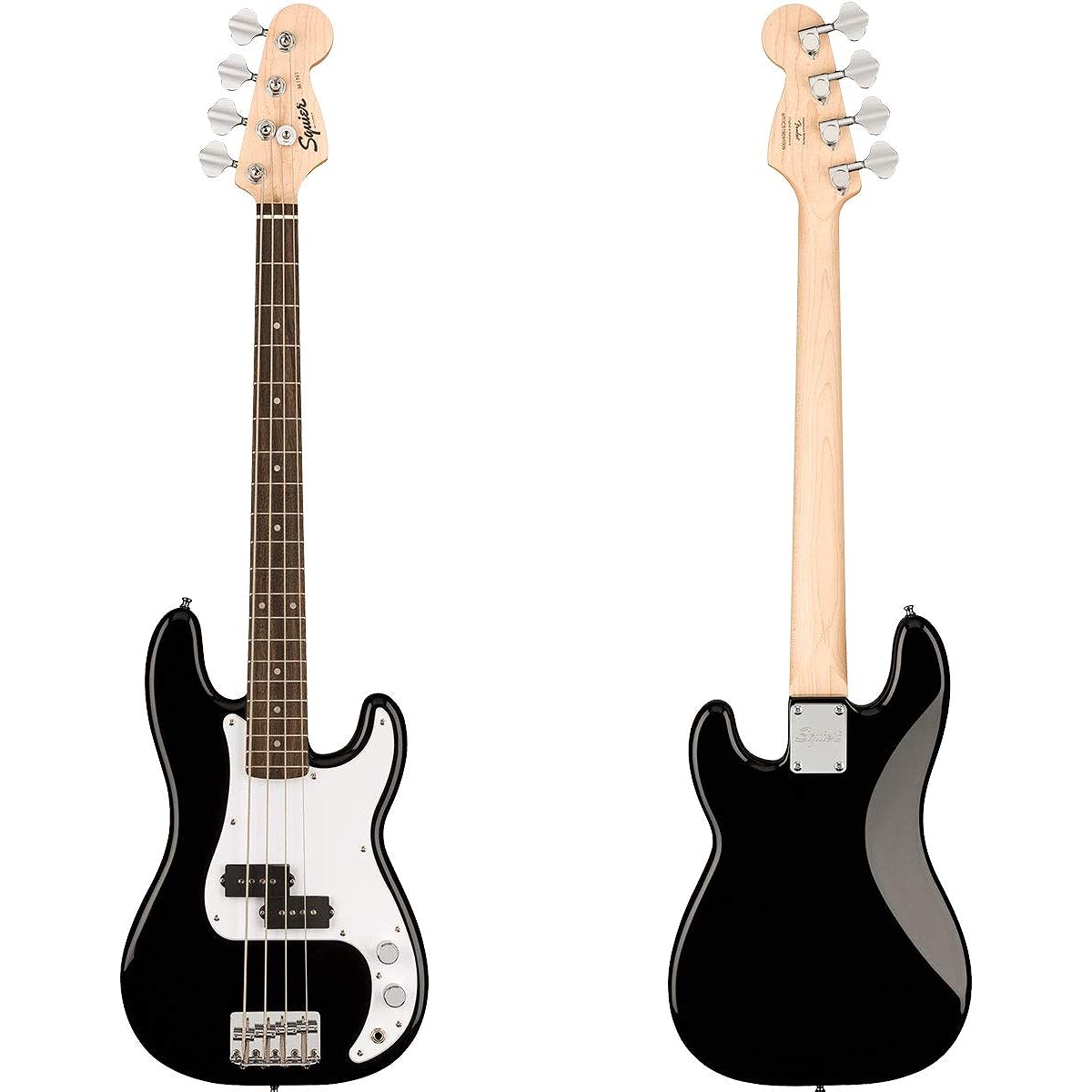 Squier by Fender Mini Precision Bass 12-piece bass beginner set [with mini amp] Black Precision bass mini size Squier/Squier