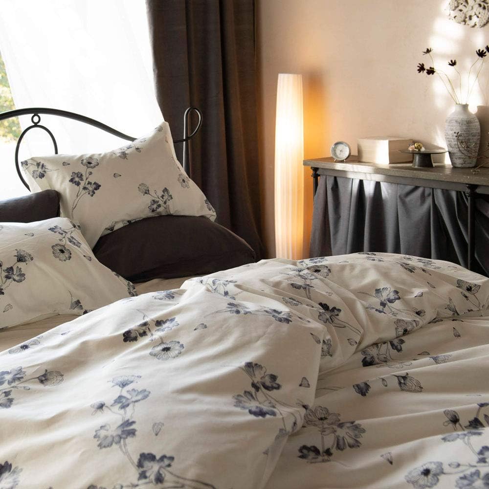 Fab the Home Duvet Cover Charcoal 150 x 210cm Botanica FH121179-180