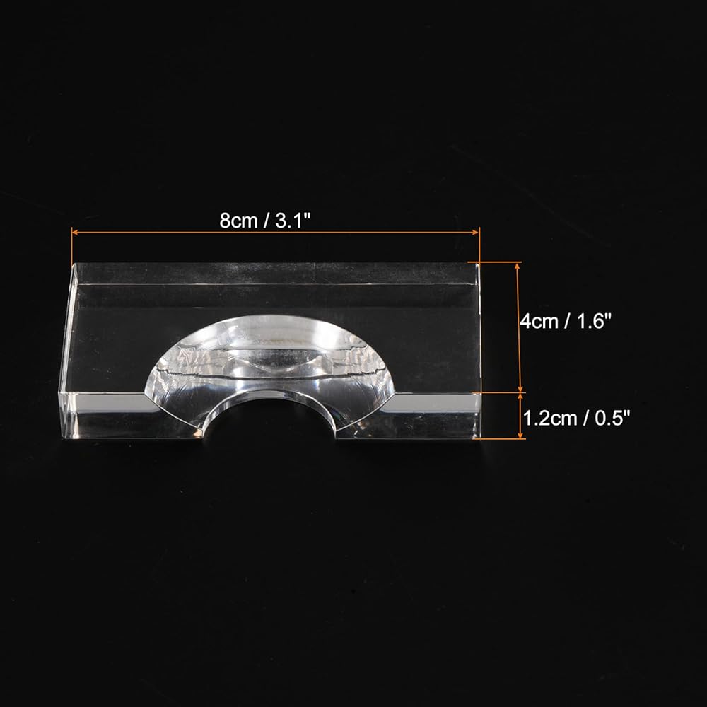 PATIKIL 2 Pieces 2 1/4” Acrylic Billiard Locator for Pool Balls Billiard Ball Position Marker Clear
