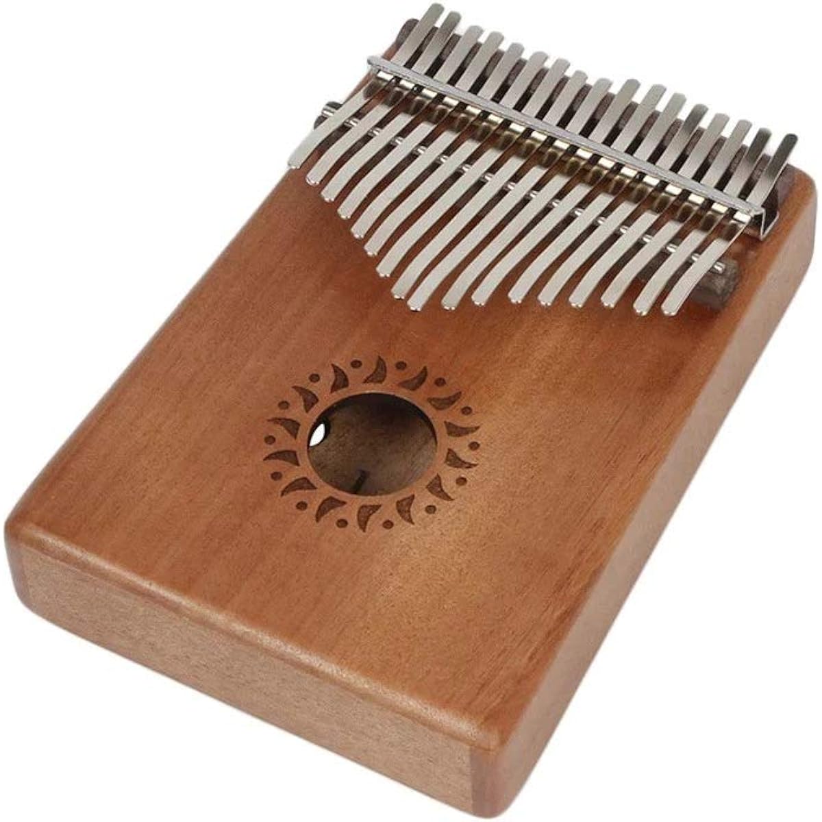 Thumb Piano Portable 17 Keys Kalimba Mbira Pocket Thumb African Musical Instrument (Size:One Size; Color:Wood)