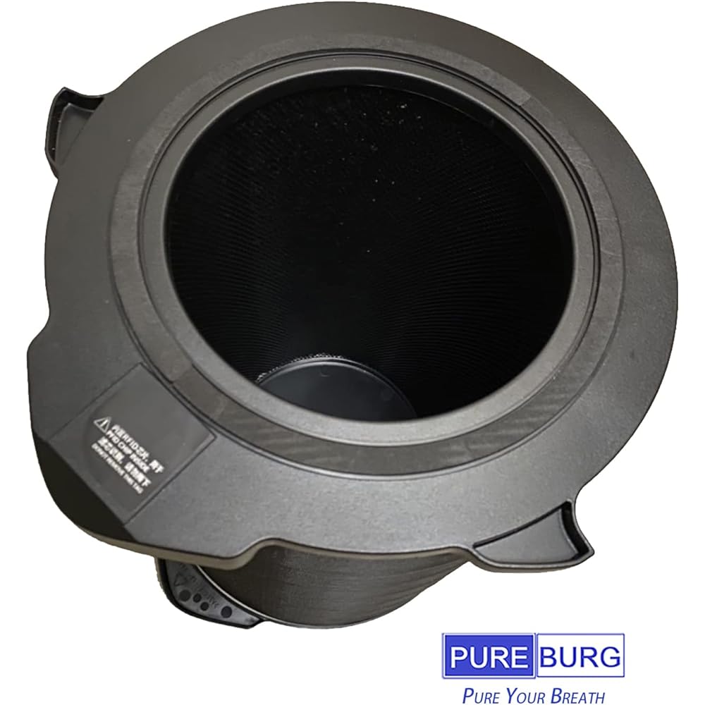 PUREBURG True HEPA Replacement Filter Compatible with Electrolux Pure A9 PA91-406 PA91-406GY PA91-406DG 37 tatami/43 tatami A9.2 EP71-56 EP71-56GYA EP71-56WBA Air Purifier Model Number EFDCLN4PLS, Dust collection deodorizing unit