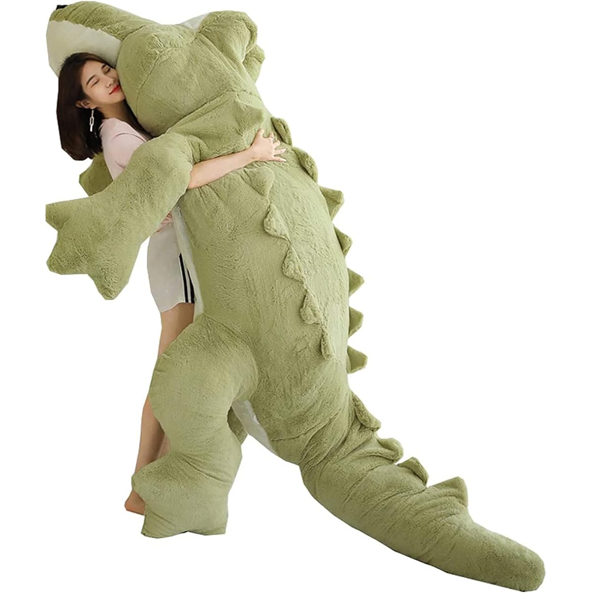 MIXUS Extra Large Crocodile Plush Toy/Crocodile Plush Toy/Large Plush Toy/Crocodile Plush Toy/Crocodile Plush Toy/Extra Large Plush Toy/Hug Pillow Plush Toy/Giant Plush Toy (Green, 230cm)
