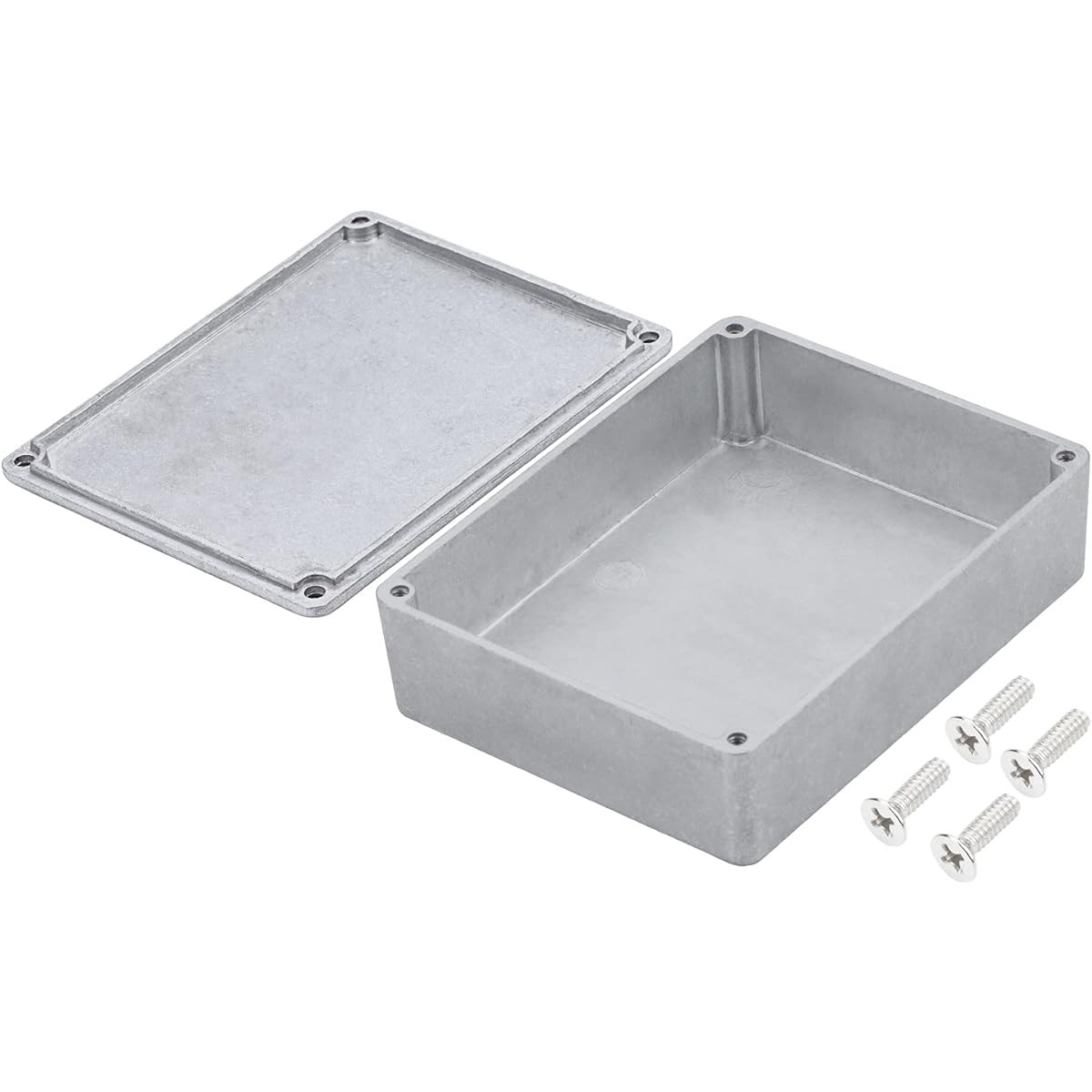 DaierTek 1590BB Aluminum Metal Stomp Box Case Guitar Pedal Enclosure Effect Enclosure Stomp Box Unpainted 120x94.5x34mm Toggle Switch Box