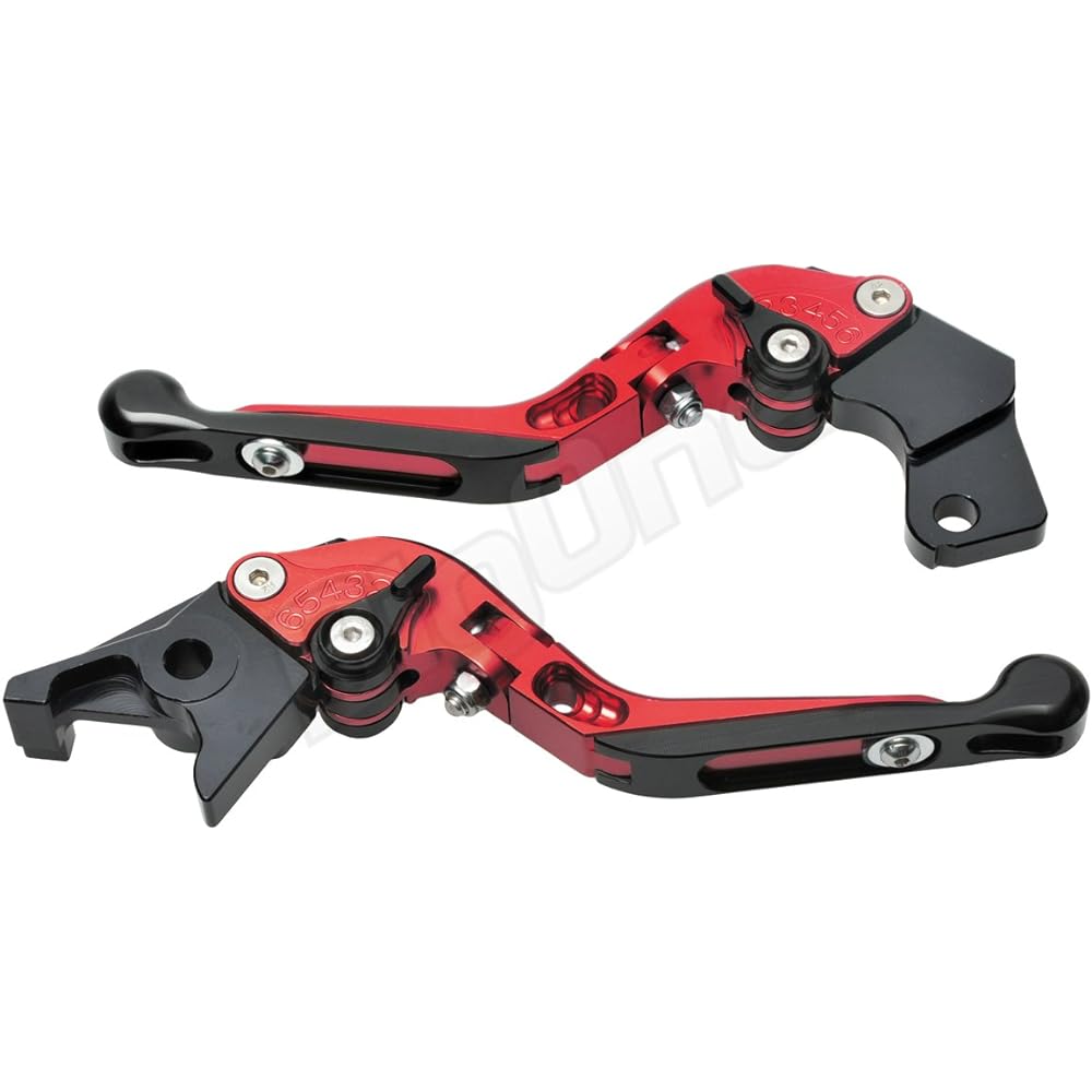 Billet Lever Set Lever Set Foldable Red/Black GSX-R750 GSX250S Katana Goose 350 Bandit 250-1 Bandit 400-2/V SV400S SV400 Bandit 250-V Early RF400