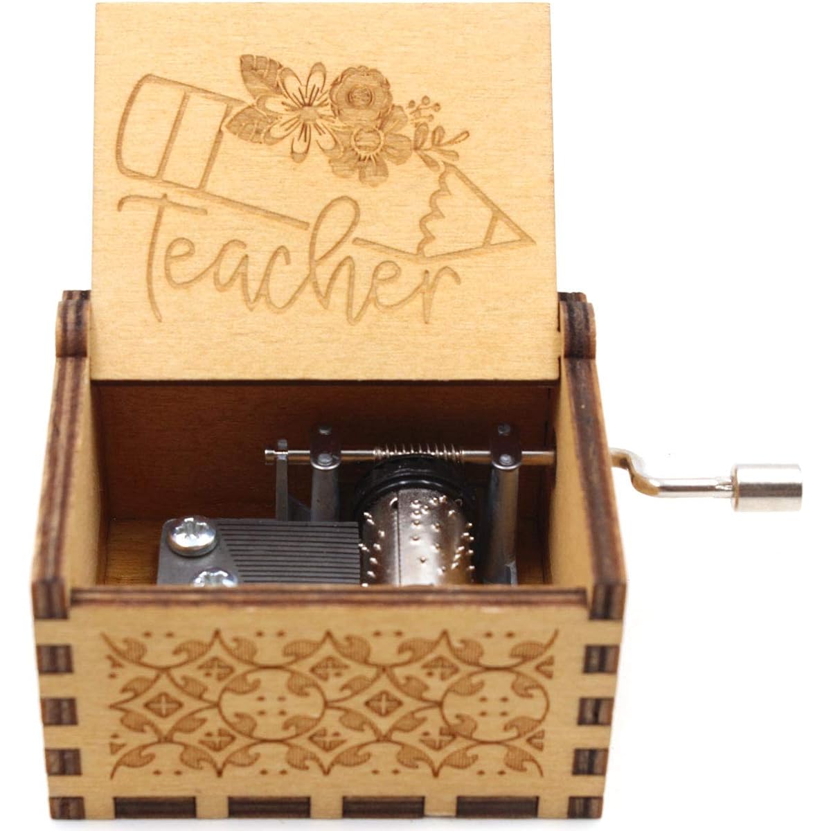 ukebobo Wooden Music Box - Teacher Gifts, Colleague Appreciation Gifts, You are My Sunshine Music Box - 1 Set