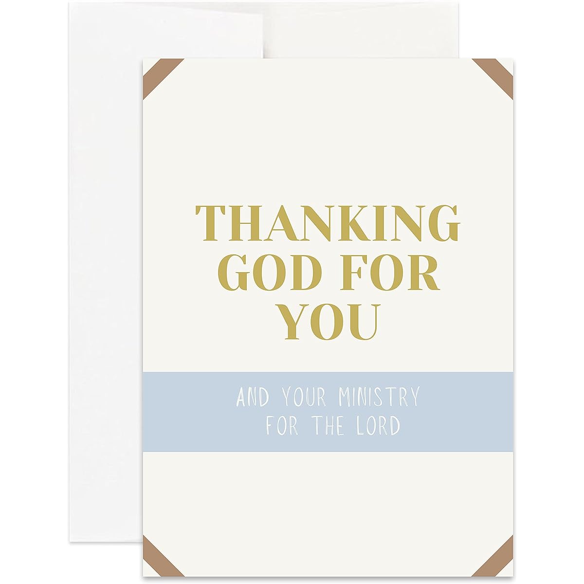 Simply Uncaged Christian Gifts Ministry Appreciation Card Appreciation Gift Card for Pastors, Ministers, Church Staff, Volunteers, Ministers (Single Card)