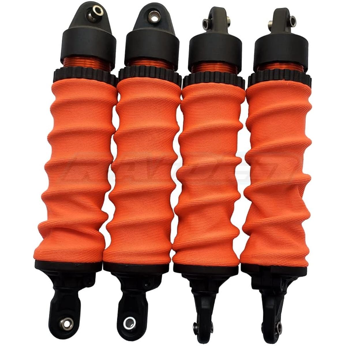 Raidenracing Damper Shock Sleeve Dirt Prevention Guard Cover for Traxxas 1/10 Maxx V1 V2 Newest 4pcs - Orange