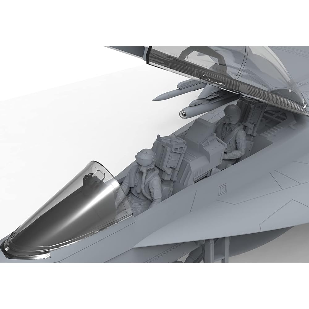 Mon Model 1/48 U.S. Navy Boeing F/A-18F Super Hornet Fighter Two-Seat Plastic Model MLS013