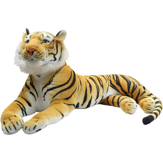 TAGLN Large Stuffed Tiger Toy Plush Toy Large (Brown Side Lying Down 40 Inch)
