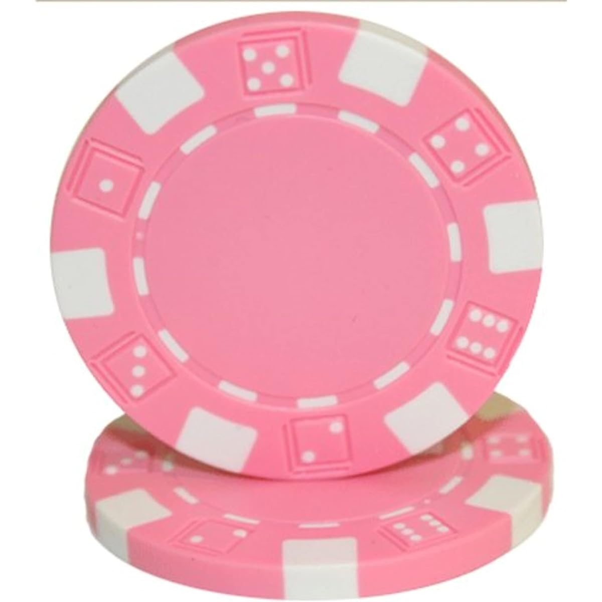 Brybelly 50 Clay Composite Striped Dice 11.5 Gram Poker Chip