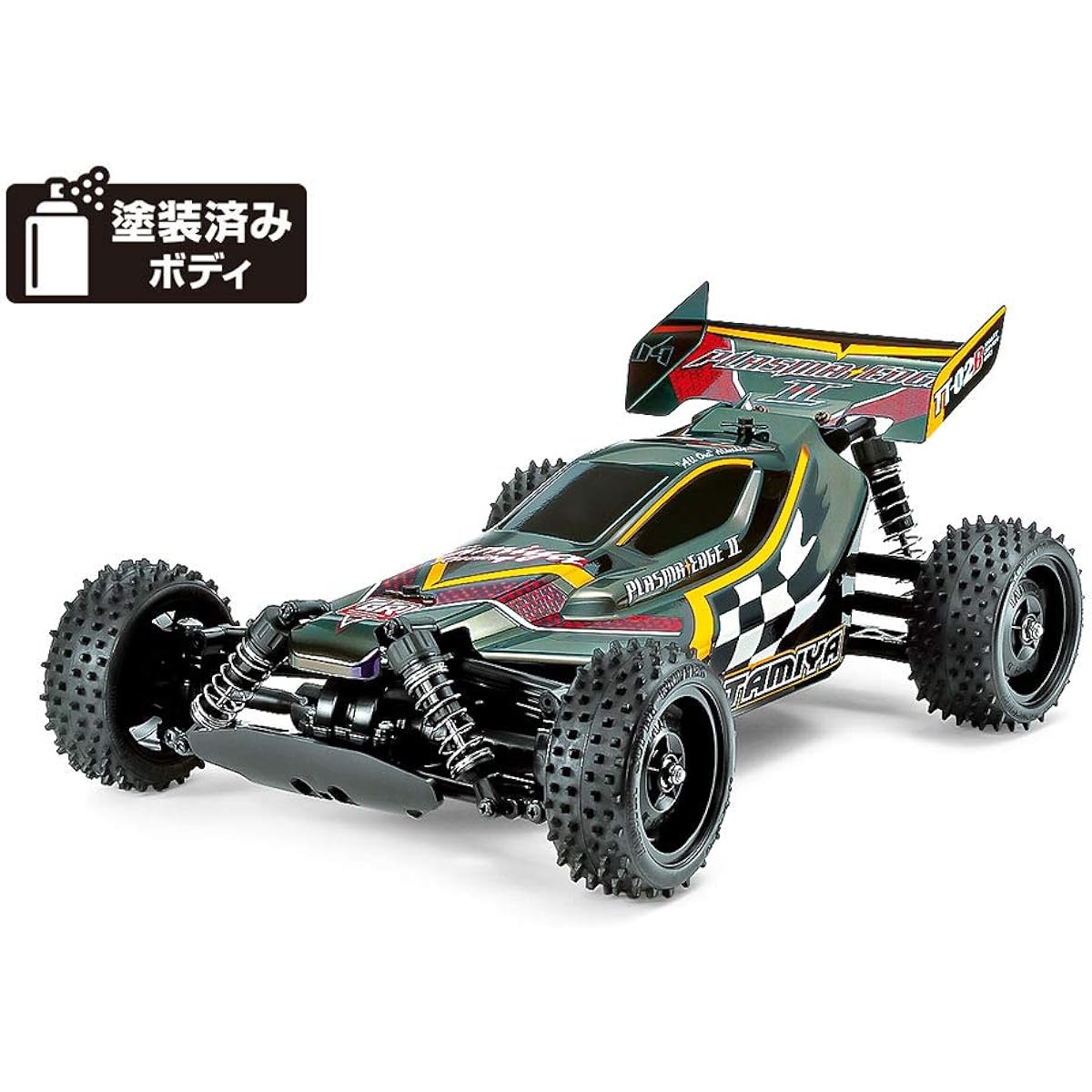 Tamiya 1/10 Electric RC Car Special Project No.154 Plasma Edge II Polarized Body (TT-02B) 47454