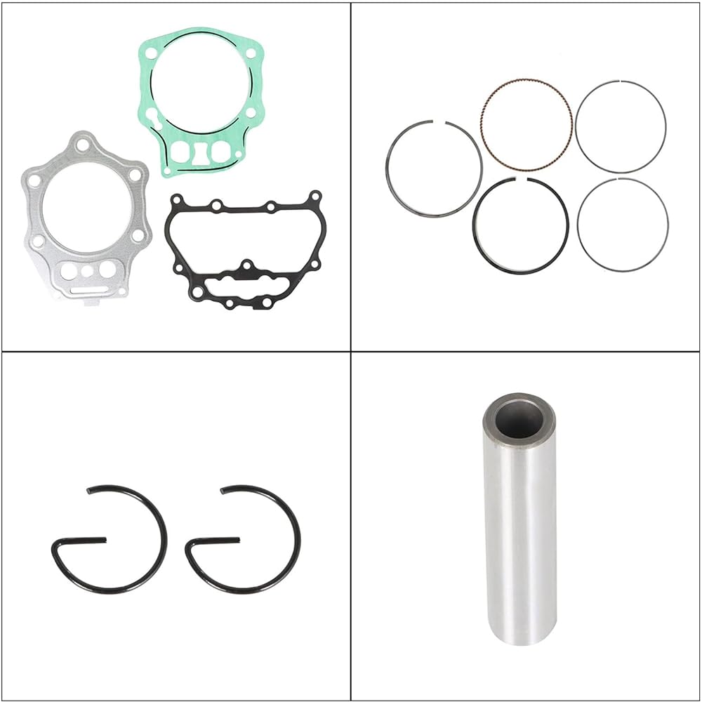 labwork Top End Rebuild Kit Cylinder Piston Ring Replacement for Honda Foreman 500 TRX500 TRX 2x4 4x4 2005-2011