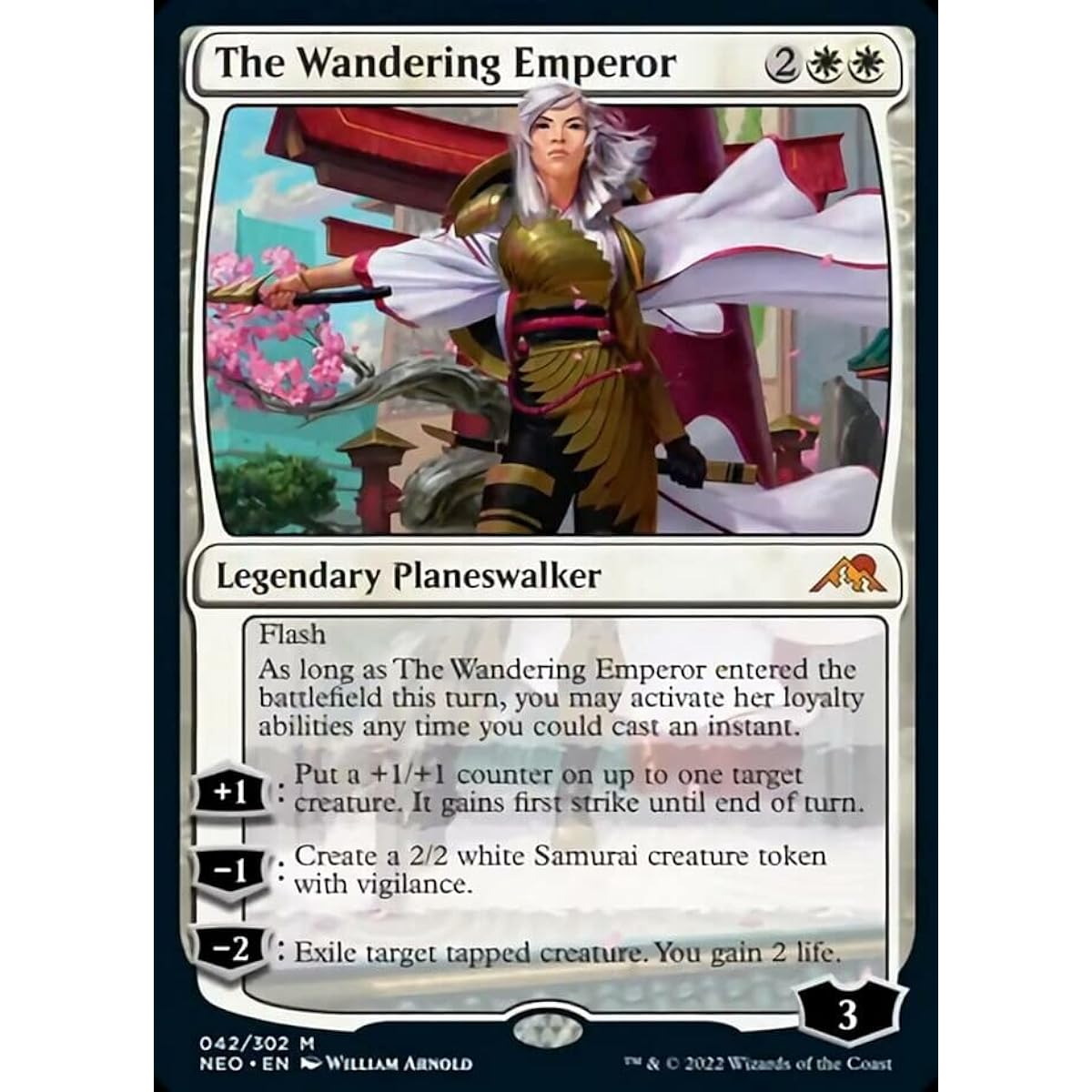 Magic: The Gathering Wandering Emperor (042) - Kamikawa: Neon Dynasty
