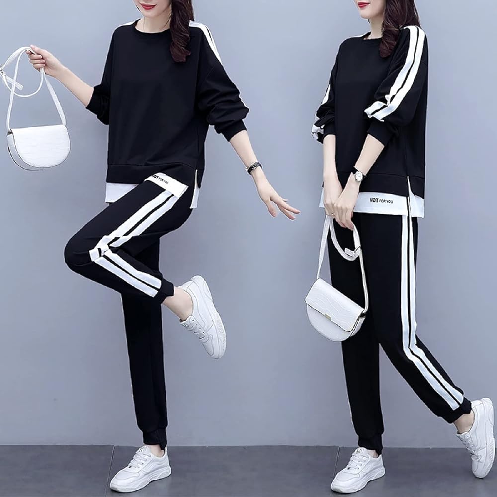 [FARFADET] Jersey Top and Bottom Set, Sweatshirt Setup, Women's Loungewear, Sportswear, 2 Lines, Spring, Summer