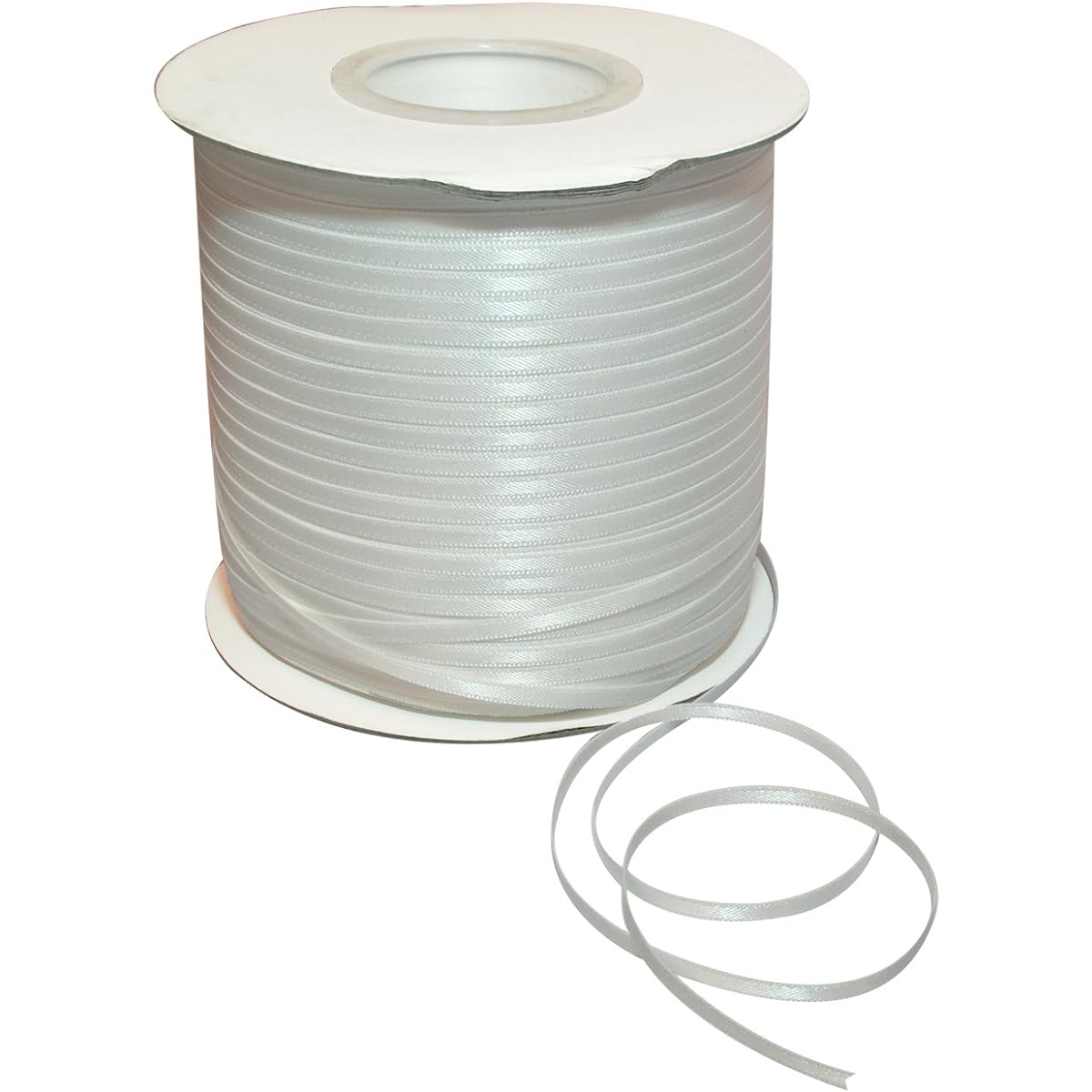 Morex Ribbon 08803/500-000 Double Face Satin Polyester Ribbon, 1/8 by 500 yd., Off White by Morex Ribbon