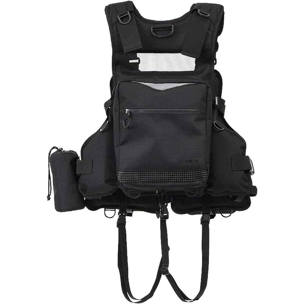 SOSHIN Fishing Vest RBB Extreme Tide Game Vest Full Black