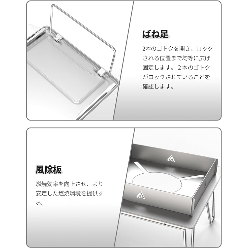 Heat shield table, pull-out type, heat shield plate ST-310 ST-340 Heat shield table for Iwatani junior compact burner, compatible with many types of burners, made of stainless steel, comes with storage bag, compact, 1 cm, ultra-thin, lightweight, conveni