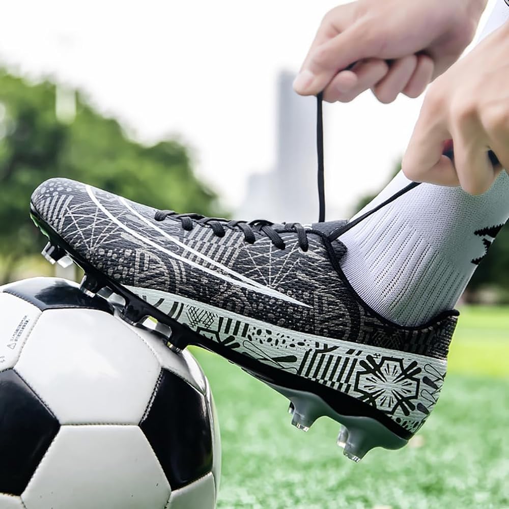 [BROHN] Soccer Training Shoes Men's Women's Soccer Shoes Kids Soccer Spikes Junior Training Shoes Futsal Professional Soccer Shoes Spikes Soccer