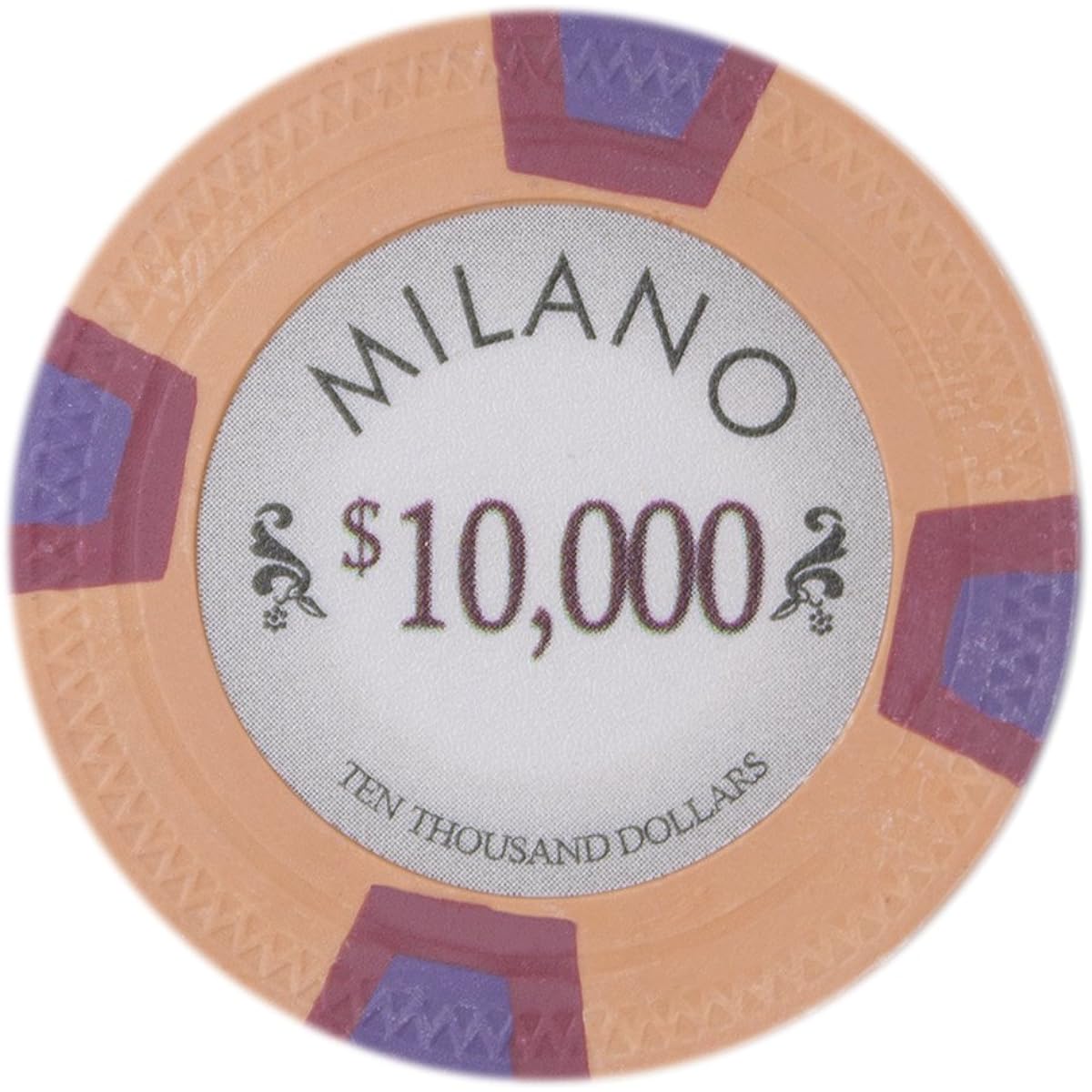 Claysmith Gaming Milano Casino Grade Poker Chips, 10 Gram, Pack of 50
