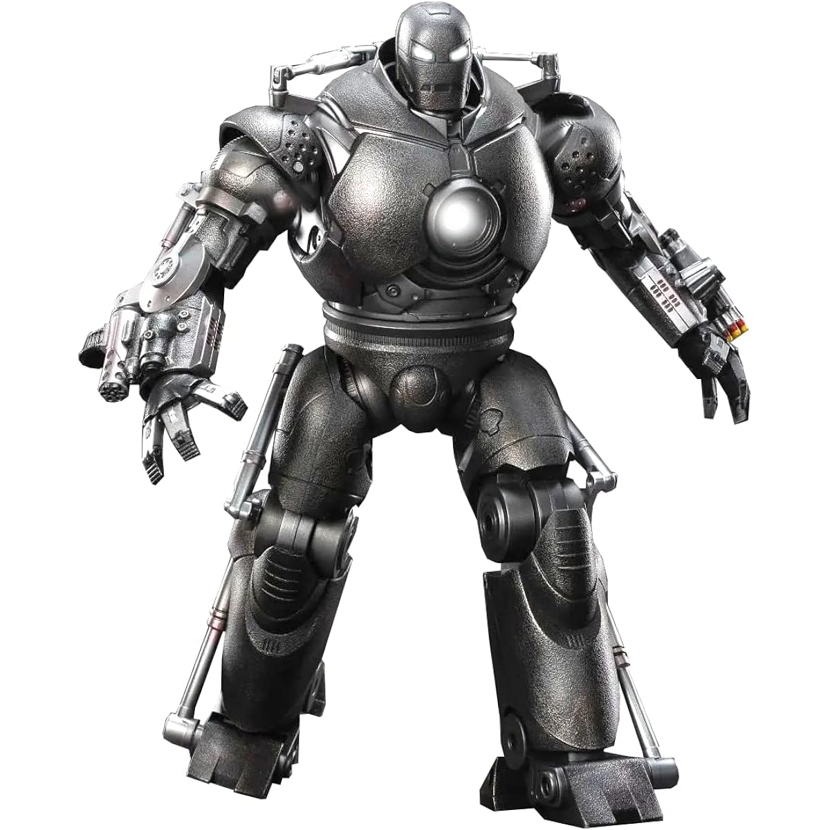 Ovonni 9" LED Iron Monger Iron Man Series Toy Exquisite Painting 20 Joints Collector Action Figure Light with Chest and Eyes